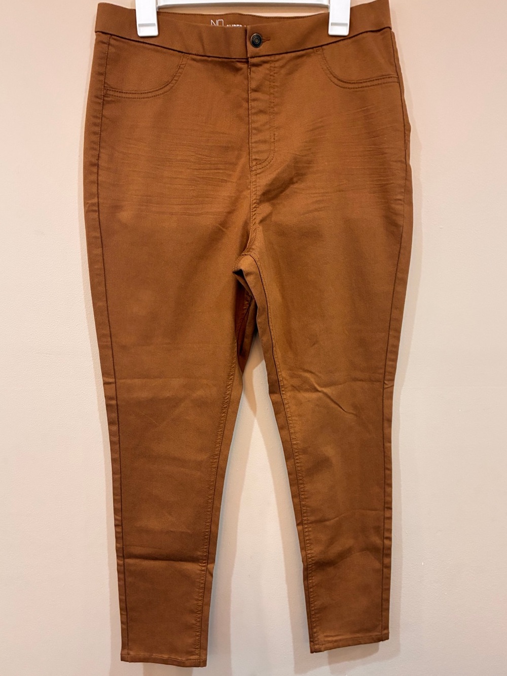No boundaries Brown High-Waist Slim Pants Size 15-17